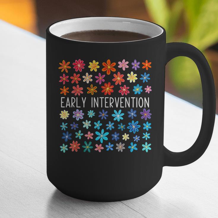 Retro Wildflower Early Intervention Teacher Interventionist Graphic Print Coffee Mug, funny gift Retro Wildflower Early Intervention Teacher Interventionist Graphic Print Coffee Mug, funny gift