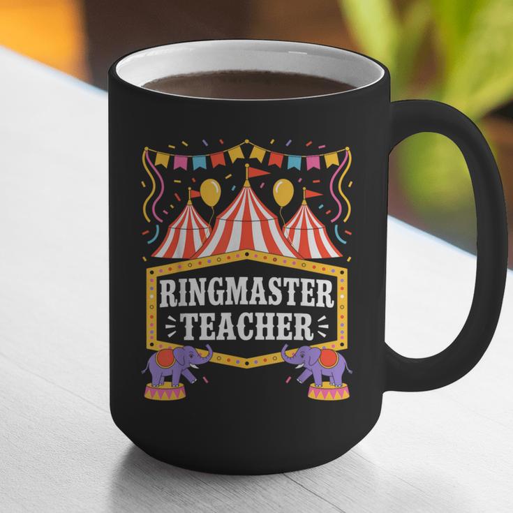 Ringmaster Teacher Circus Party Ringmaster Carnival Graphic Print Coffee Mug, funny gift
