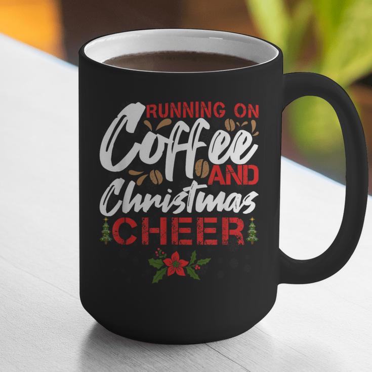 Running On Coffee And Christmas Cheer Lover Teacher For Men Women Kids Graphic Print Coffee Mug, funny gift Running On Coffee And Christmas Cheer Lover Teacher For Men Women Kids Graphic Print Coffee Mug, funny gift