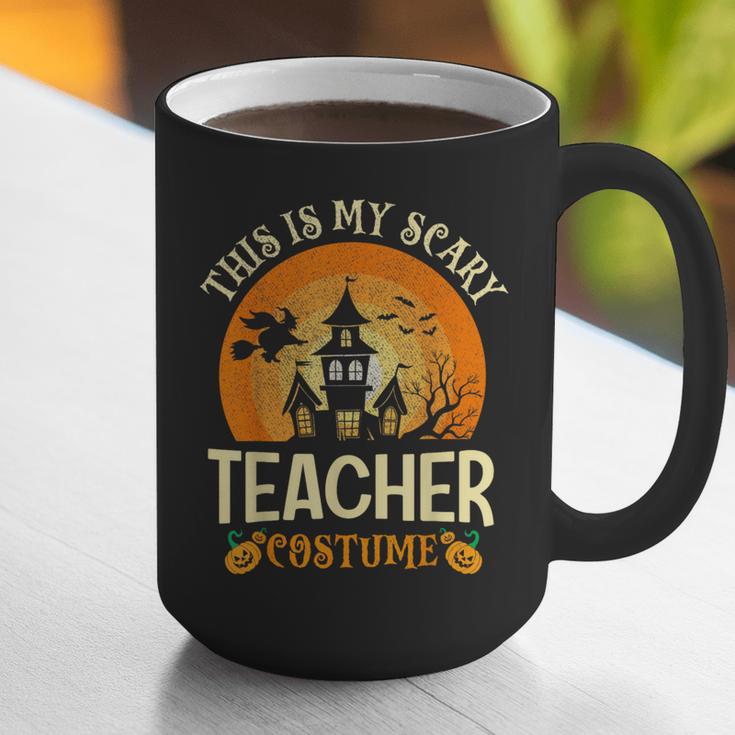This Is My Scary Teacher Costume Halloween Graphic Print Coffee Mug, funny gift This Is My Scary Teacher Costume Halloween Graphic Print Coffee Mug, funny gift