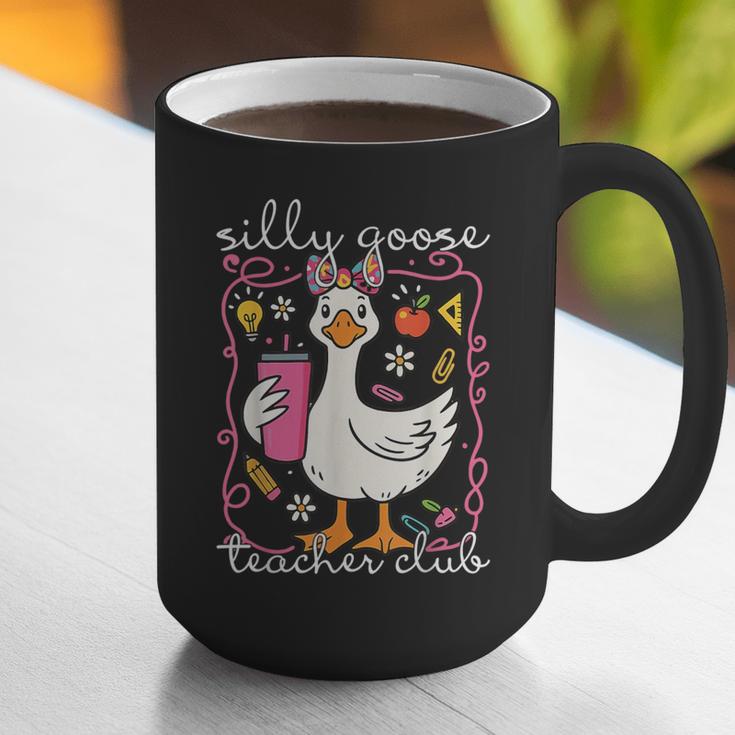 Silly Goose Teacher Club Animal Lover Groovy Teacher Graphic Print Coffee Mug, Groovy Teacher Mugs, funny gift Silly Goose Teacher Club Animal Lover Groovy Teacher Graphic Print Coffee Mug, Groovy Teacher Mugs, funny gift