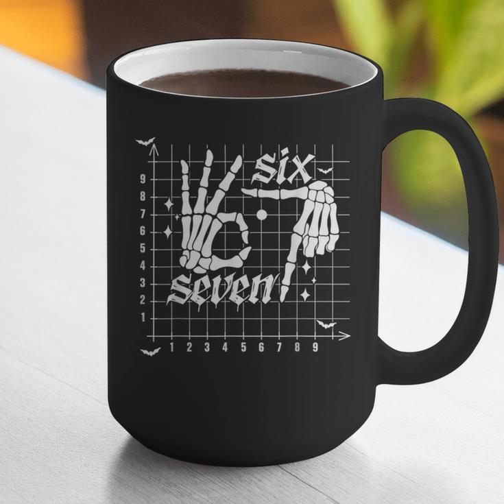 Six Seven Coordinate 67 Skeleton Math Teacher 67 Graphic Print Coffee Mug, funny gift Six Seven Coordinate 67 Skeleton Math Teacher 67 Graphic Print Coffee Mug, funny gift