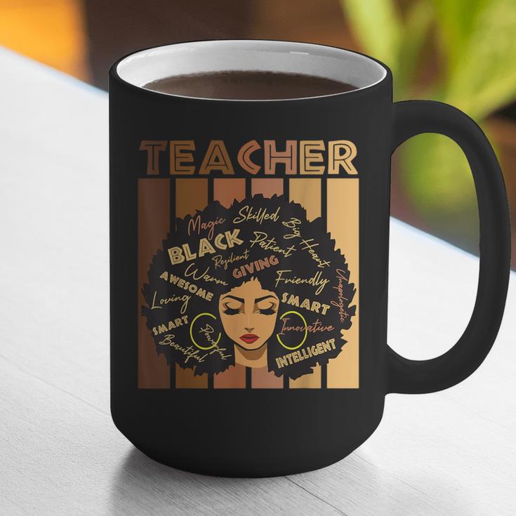 Smart Teacher Afro Girl Melanin African American Wowen Graphic Print Coffee Mug, funny gift