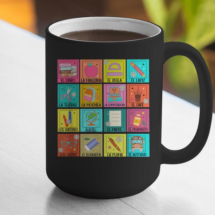 Spanish Teacher Back To School Maestra Dual Language Crew Graphic Print Coffee Mug, funny gift Spanish Teacher Back To School Maestra Dual Language Crew Graphic Print Coffee Mug, funny gift