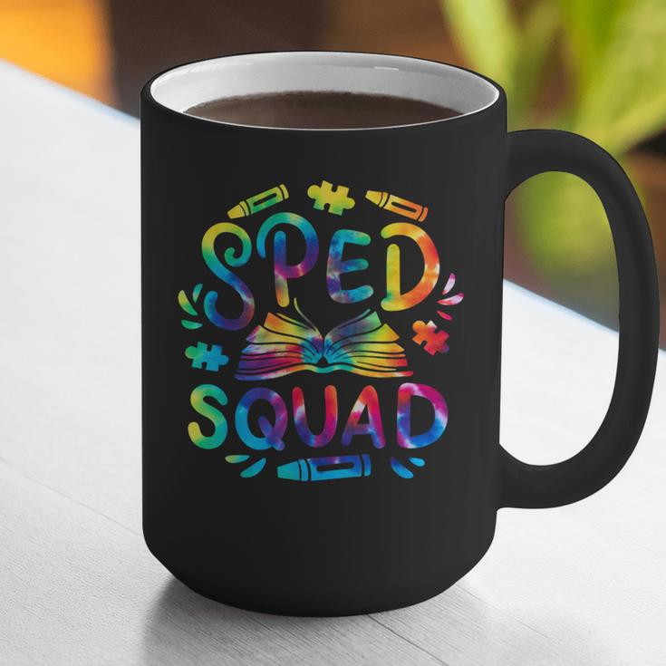 Special Education Teacher Sped Squad SPED Teacher Tie Dye Graphic Print Coffee Mug, funny gift