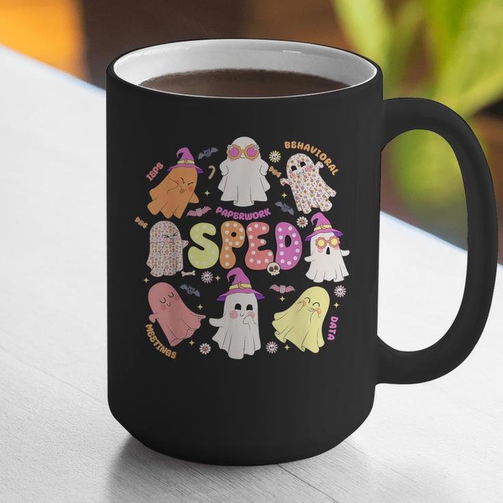 SPED Teacher Halloween Spooky Special Education Team Men Women Kids Graphic Print Coffee Mug, funny gift