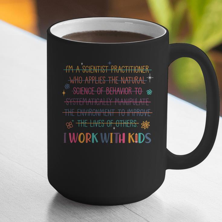Sped Teacher I Work With Kids Behavior Specialist ABA Graphic Print Coffee Mug, funny gift