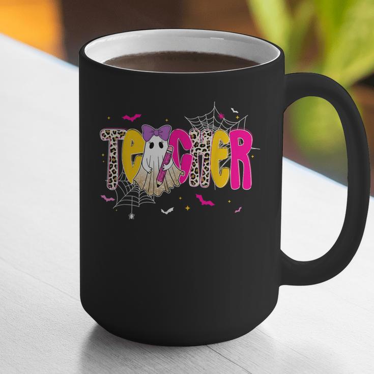 Spooky Halloween Teacher Para Counselor SPED Preppy Boo Kids Graphic Print Coffee Mug, funny gift