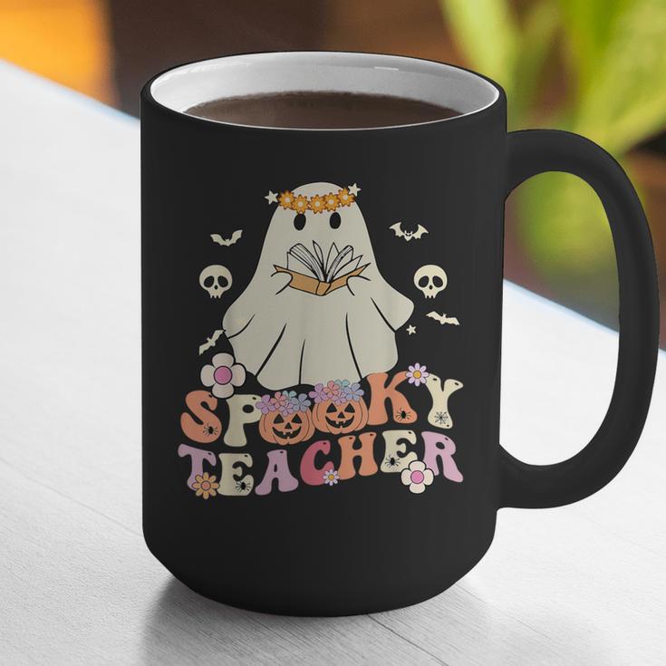 Spooky Teacher Groovy Retro Ghost Teacher Halloween 2023 For Men Women Kids Graphic Print Coffee Mug, Groovy Teacher Mugs, funny gift Spooky Teacher Groovy Retro Ghost Teacher Halloween 2023 For Men Women Kids Graphic Print Coffee Mug, Groovy Teacher Mugs, funny gift
