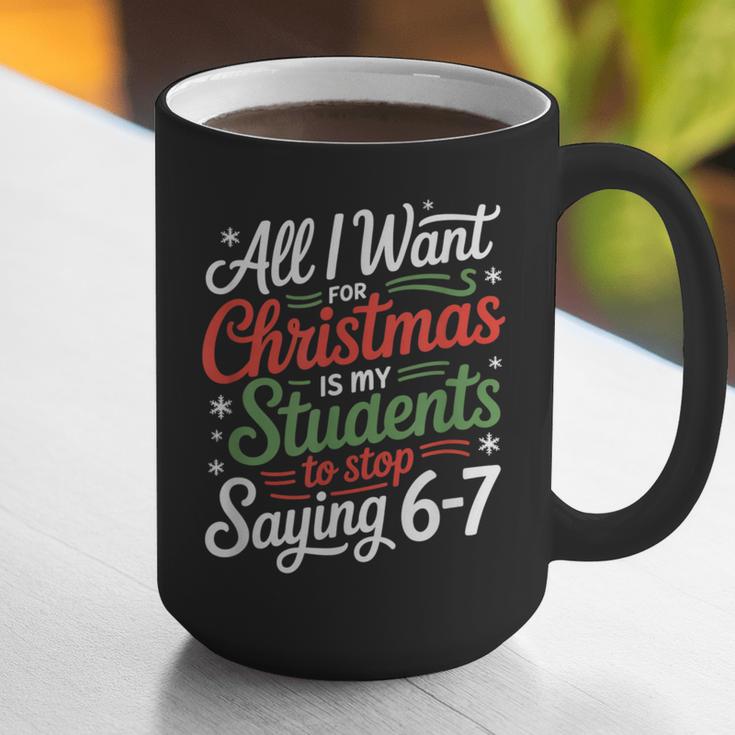 Students Saying 6-7 67 Six Seven Teacher Christmas Graphic Print Coffee Mug, funny gift Students Saying 6-7 67 Six Seven Teacher Christmas Graphic Print Coffee Mug, funny gift