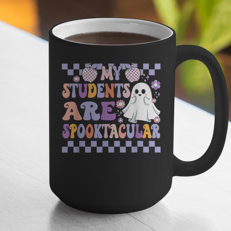 My Students Are Spooktacular Teacher Halloween Vibes Graphic Print Coffee Mug, funny gift My Students Are Spooktacular Teacher Halloween Vibes Graphic Print Coffee Mug, funny gift