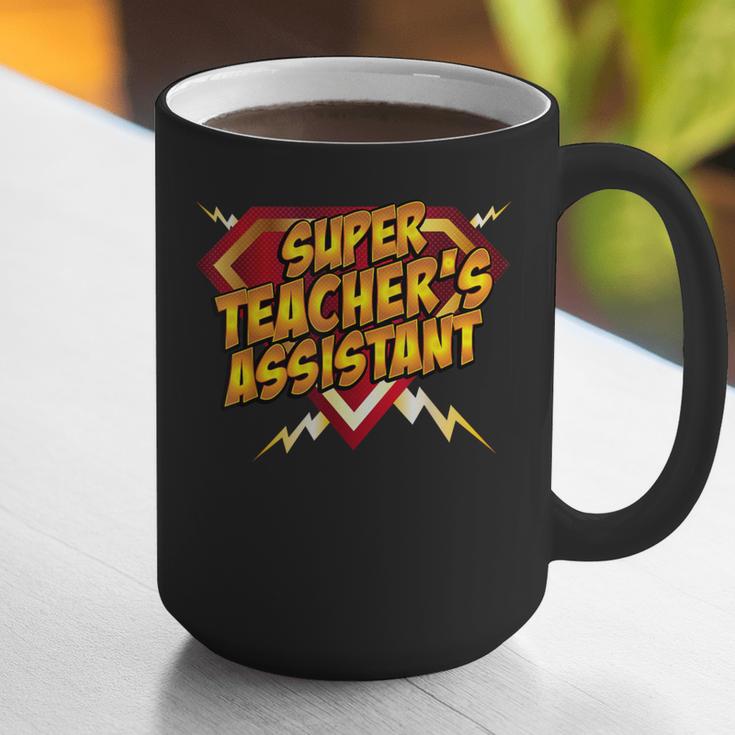 Super Teacher's Assistant Educational Superhero Graphic Print Coffee Mug, funny gift