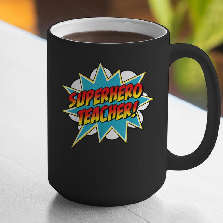 Superhero Teacher Retro Comic Teaching Superpower Graphic Print Coffee Mug, funny gift Superhero Teacher Retro Comic Teaching Superpower Graphic Print Coffee Mug, funny gift