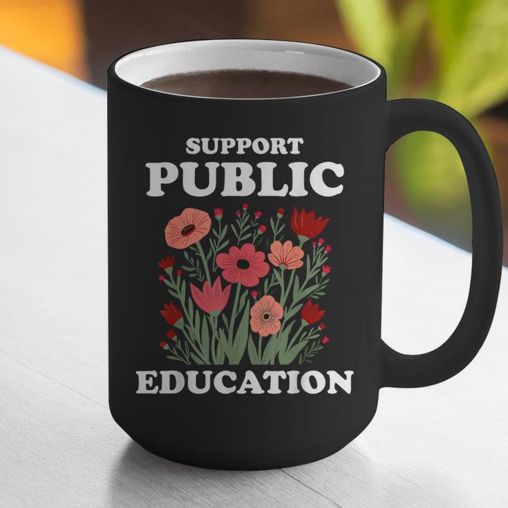 Support Public Education Cute Floral Teacher Red For Ed Graphic Print Coffee Mug, funny gift Support Public Education Cute Floral Teacher Red For Ed Graphic Print Coffee Mug, funny gift