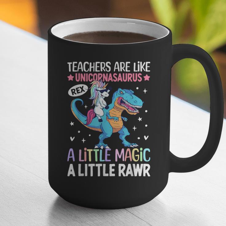 T Rex Dinosaur Unicorn Teachers Are Like Unicornasaurus Rex Graphic Print Coffee Mug, funny gift