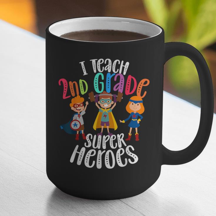I Teach 2nd Grade Superheroes Back To School Teacher Men Women Girls Kids Graphic Print Coffee Mug, 2nd Grade Teacher Mugs, funny gift