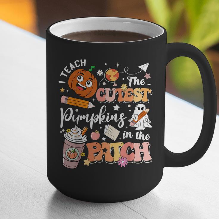 I Teach The Cutest Pumpkins In The Patch Halloween Teacher Graphic Print Coffee Mug, funny gift I Teach The Cutest Pumpkins In The Patch Halloween Teacher Graphic Print Coffee Mug, funny gift