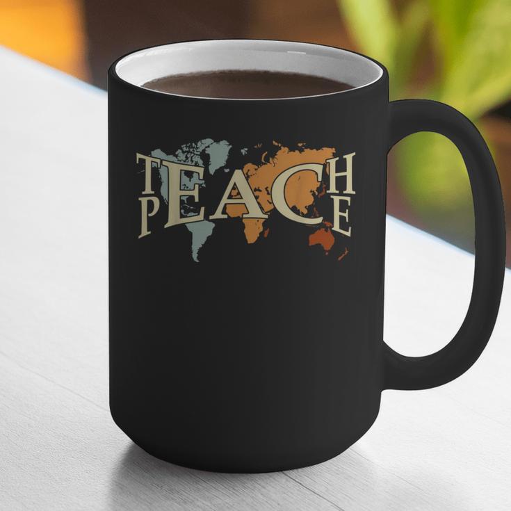 Teach Peace Teacher Teacher Graphic Print Coffee Mug, funny gift Teach Peace Teacher Teacher Graphic Print Coffee Mug, funny gift