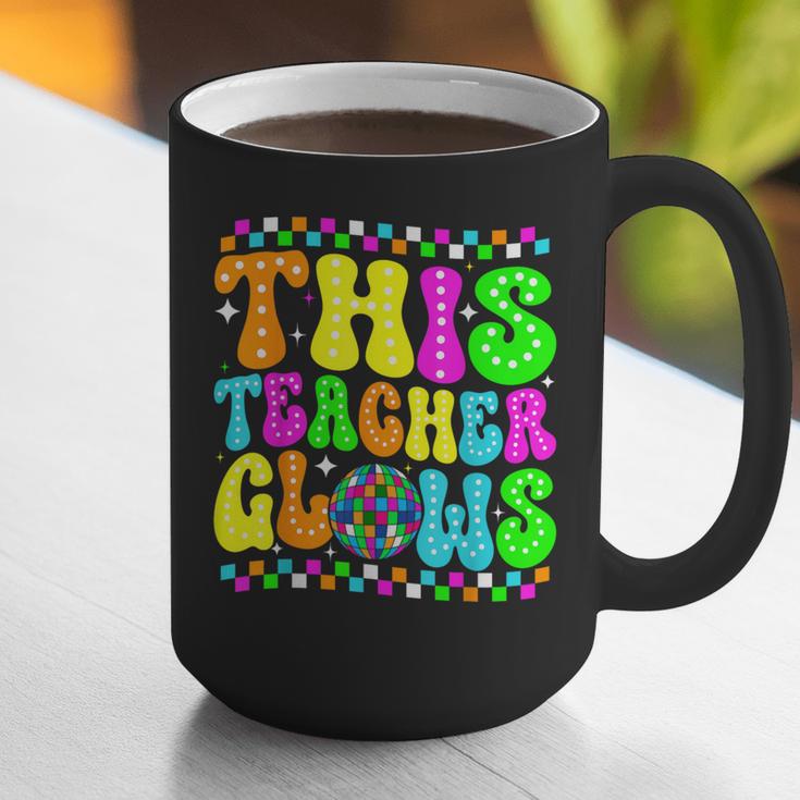 This Teacher 80s 90s Teachers's Day Glows Last Day Of School Graphic Print Coffee Mug, 90s Teacher Mugs, funny gift This Teacher 80s 90s Teachers's Day Glows Last Day Of School Graphic Print Coffee Mug, 90s Teacher Mugs, funny gift
