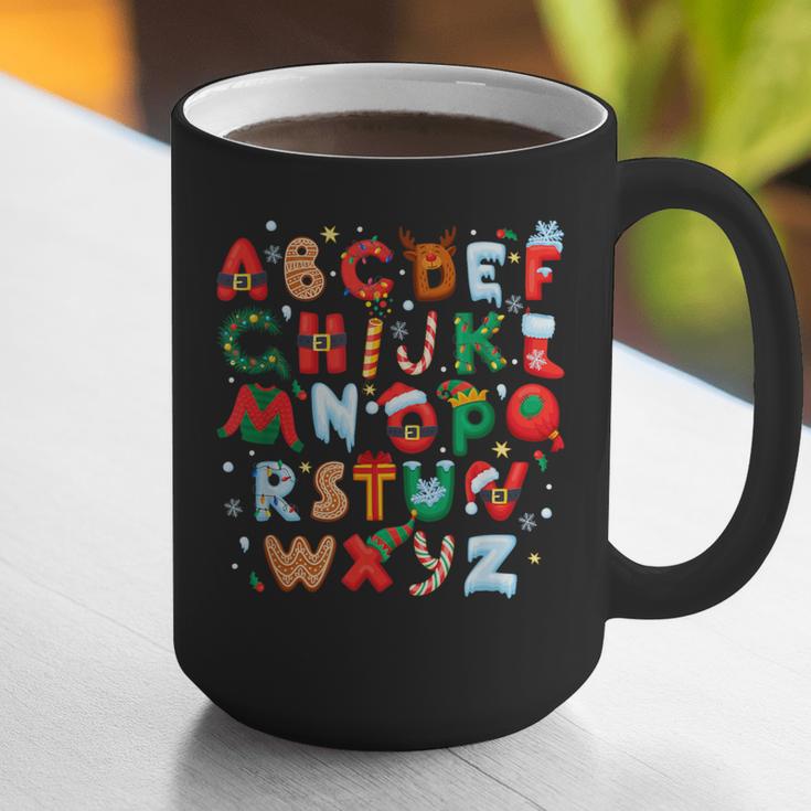 Teacher Christmas Alphabet Back To School Holiday Learning Graphic Print Coffee Mug, funny gift Teacher Christmas Alphabet Back To School Holiday Learning Graphic Print Coffee Mug, funny gift