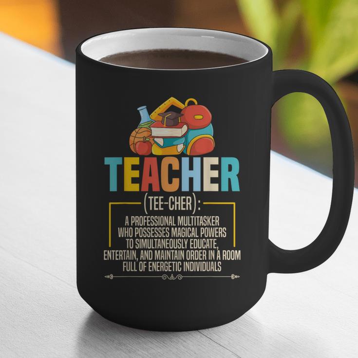Teacher Definition Teaching School Teacher Men Women Graphic Print Coffee Mug, funny gift