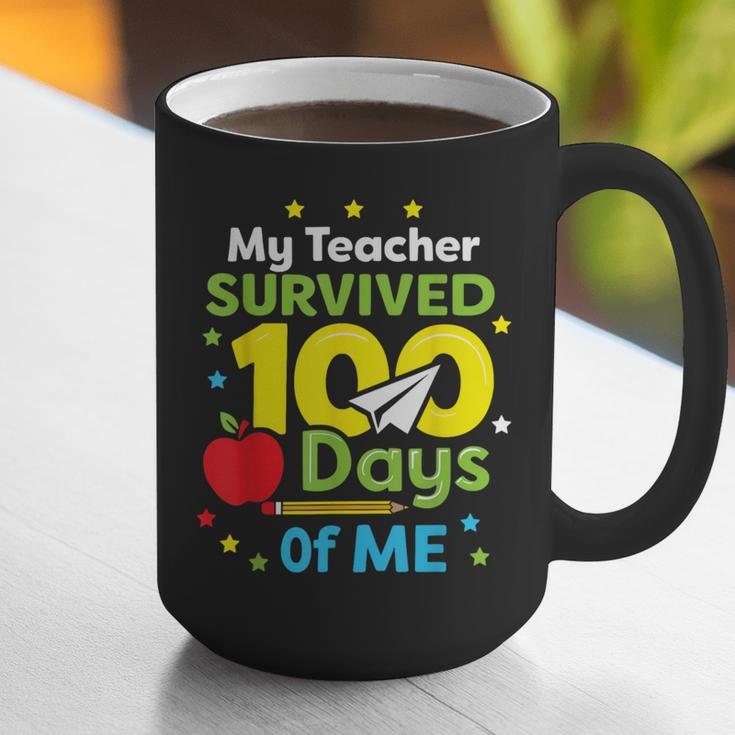 My Teacher Survived 100 Days Of Me Graphic Print Coffee Mug, funny gift My Teacher Survived 100 Days Of Me Graphic Print Coffee Mug, funny gift