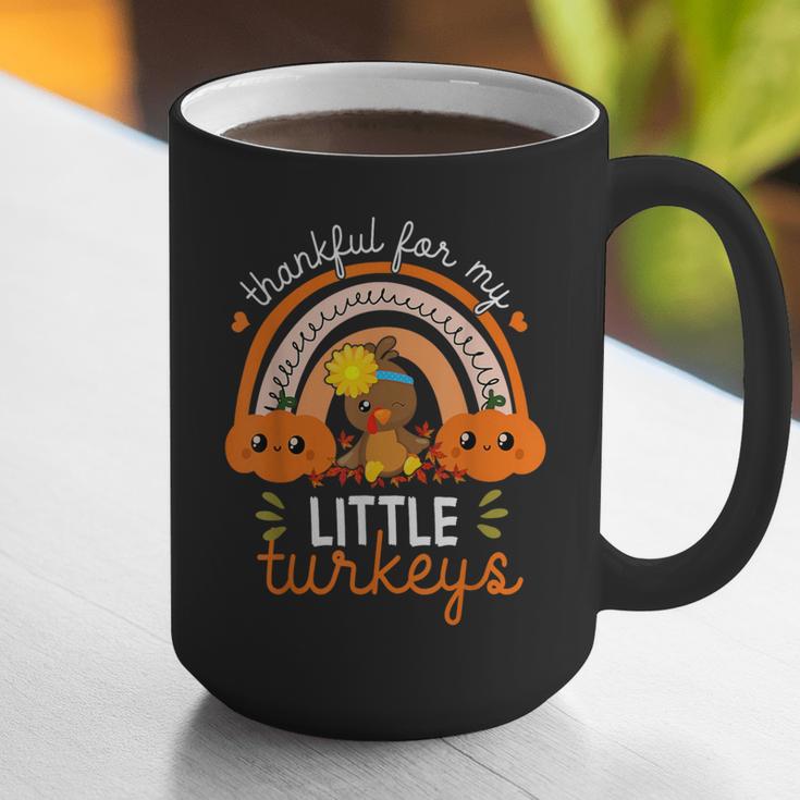 Teacher Thanksgiving Shirt Thankful For My Little Turkeys Graphic Print Coffee Mug, funny gift