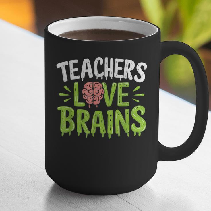 Teachers Love Brains Halloween Teacher Zombie Graphic Print Coffee Mug, funny gift Teachers Love Brains Halloween Teacher Zombie Graphic Print Coffee Mug, funny gift