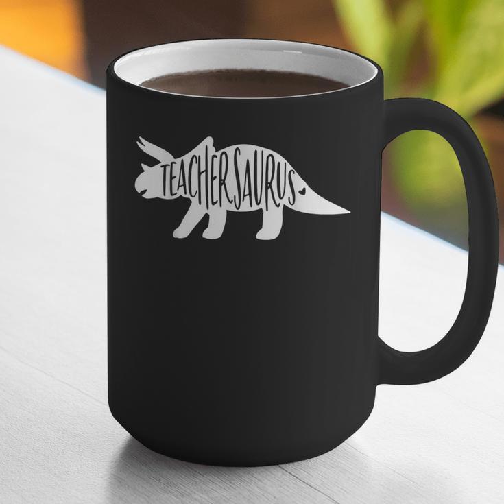 Teachersaurus Like A Normal Teacher Awesome Dinosaur Teacher Men Women Girls Kids Graphic Print Coffee Mug, funny gift