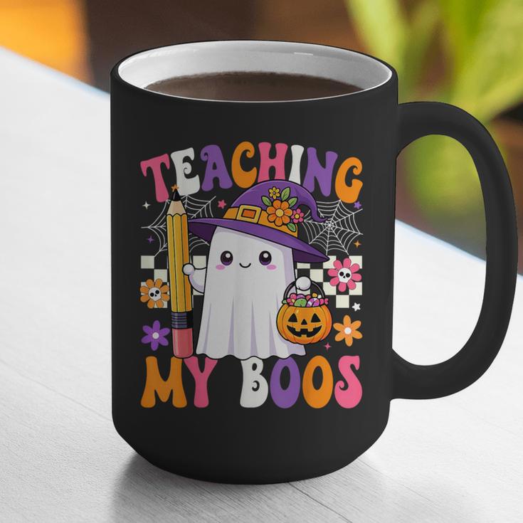 Teaching My Boos Ghost Teacher Cute Pencil Halloween Teacher Graphic Print Coffee Mug, funny gift Teaching My Boos Ghost Teacher Cute Pencil Halloween Teacher Graphic Print Coffee Mug, funny gift