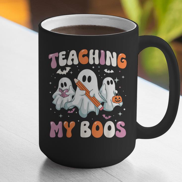 Teaching My Boos Teacher Cute Ghost Teacher Halloween Graphic Print Coffee Mug, funny gift Teaching My Boos Teacher Cute Ghost Teacher Halloween Graphic Print Coffee Mug, funny gift