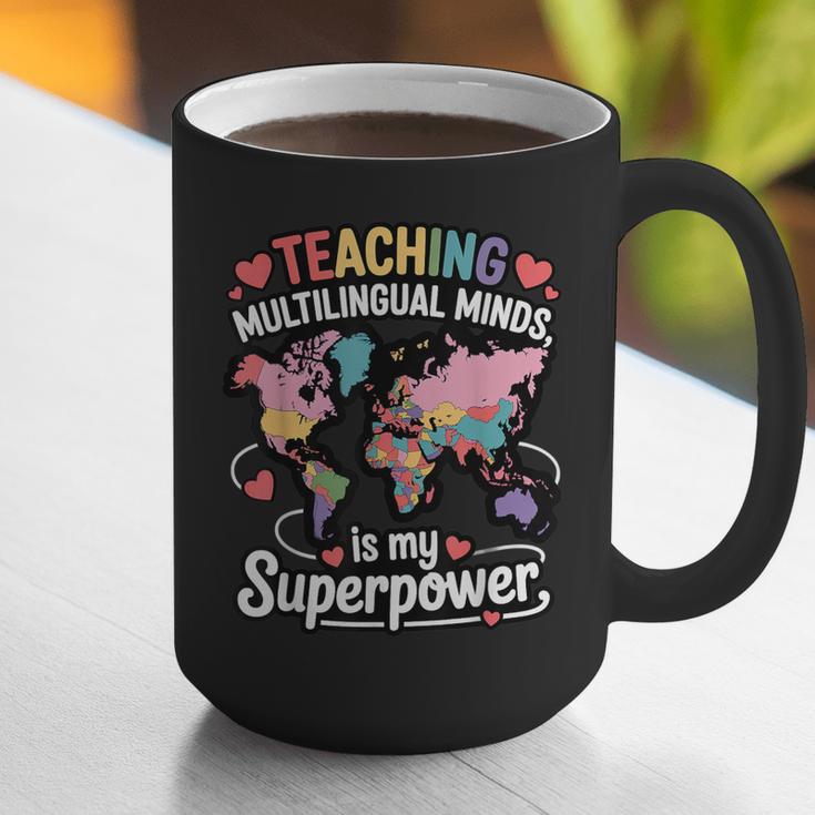 Teaching Multilingual Minds Learners English ESL Teacher Graphic Print Coffee Mug, Esl Teacher Mugs, English Teacher Mugs, funny gift