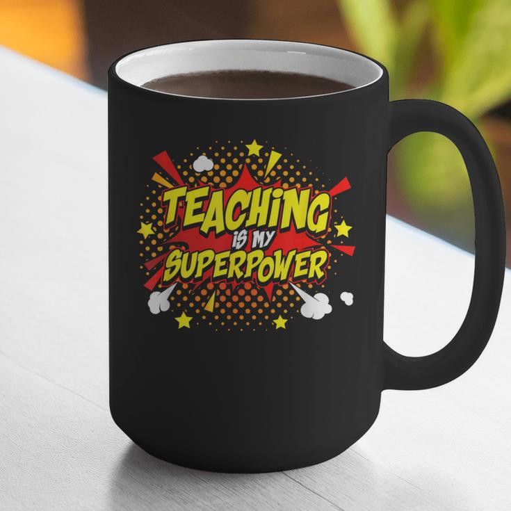 Teaching Is My Superpower Retro Comic Teacher Graphic Print Coffee Mug, funny gift Teaching Is My Superpower Retro Comic Teacher Graphic Print Coffee Mug, funny gift