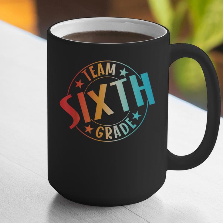Team Sixth Grade Teacher Student Back To School 6th Grade Graphic Print Coffee Mug, funny gift Team Sixth Grade Teacher Student Back To School 6th Grade Graphic Print Coffee Mug, funny gift