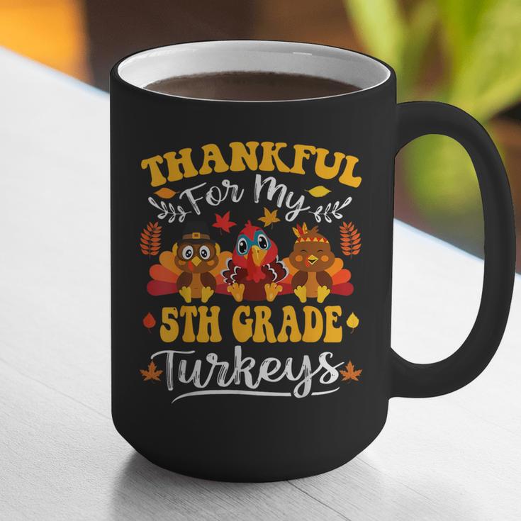 Thankful For My 5th Grade Turkeys Thanksgiving Teacher Fall Graphic Print Coffee Mug, funny gift Thankful For My 5th Grade Turkeys Thanksgiving Teacher Fall Graphic Print Coffee Mug, funny gift