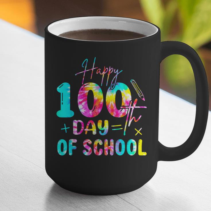 Tie Dye Happy 100th Day Of School Teacher Student 100 Days Graphic Print Coffee Mug, funny gift