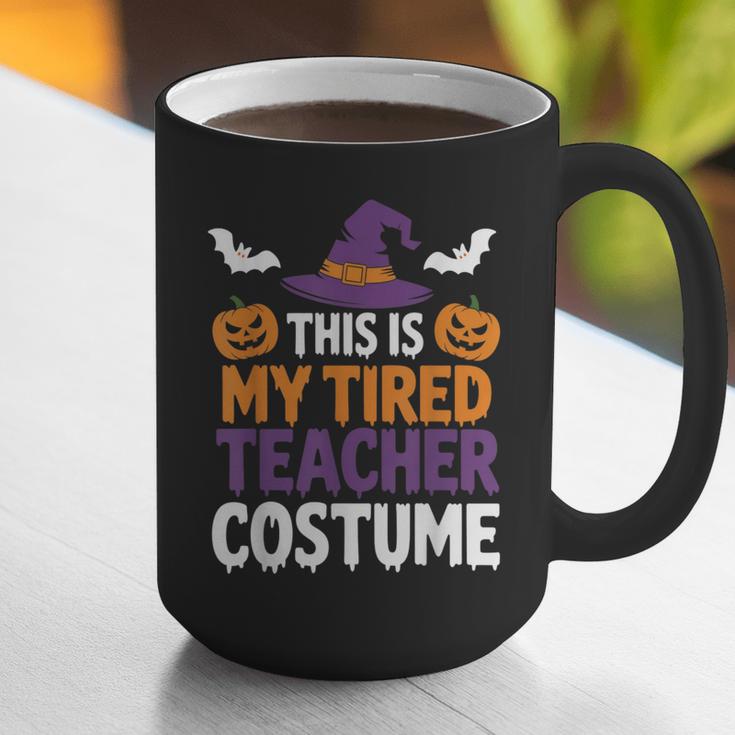 Tired Teacher Costume For Humor Halloween Graphic Print Coffee Mug, funny gift Tired Teacher Costume For Humor Halloween Graphic Print Coffee Mug, funny gift
