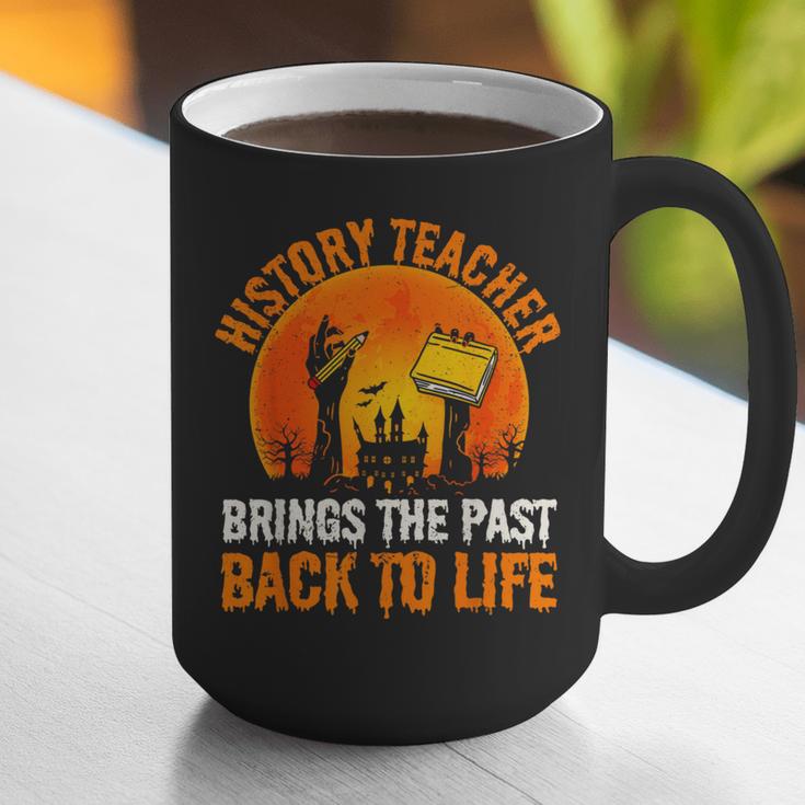 History Teacher Brings Past Back To Life Halloween Zombie Graphic Print Coffee Mug, History Teacher Mugs, funny gift History Teacher Brings Past Back To Life Halloween Zombie Graphic Print Coffee Mug, History Teacher Mugs, funny gift