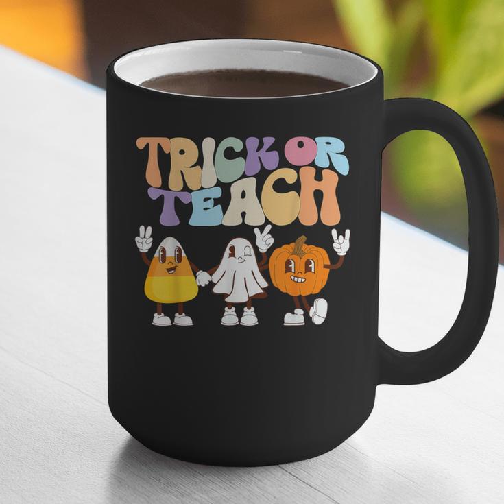 Trick Or Teach Cute Halloween Teacher Graphic Print Coffee Mug, funny gift