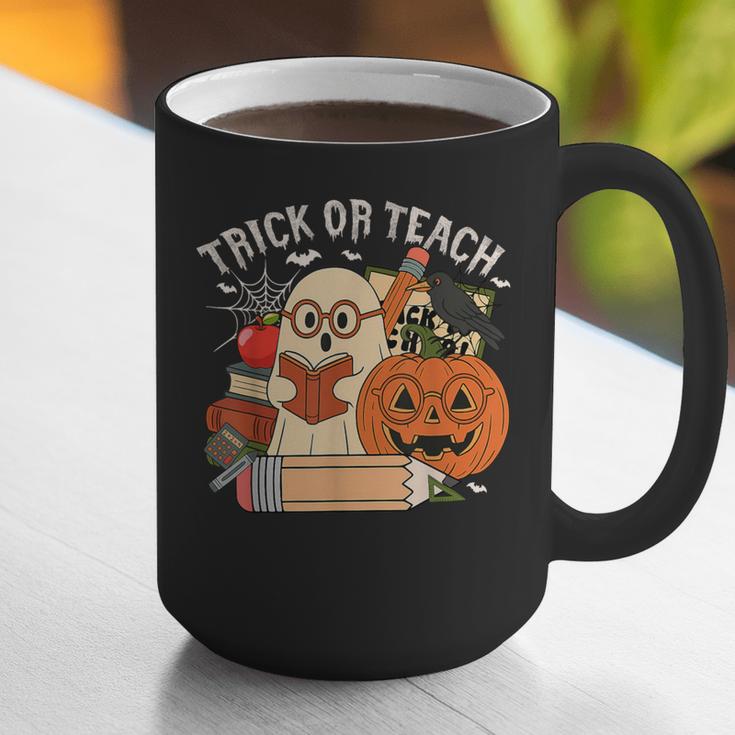 Trick Or Teach Retro Halloween Teacher Women Men Costume Graphic Print Coffee Mug, funny gift Trick Or Teach Retro Halloween Teacher Women Men Costume Graphic Print Coffee Mug, funny gift