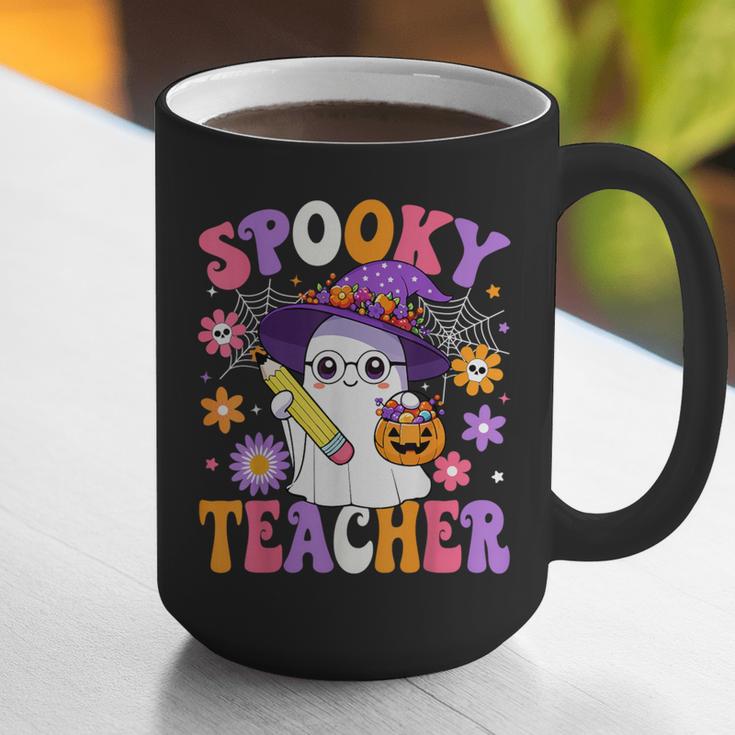Trick Or Teach Spooky Teacher Ghost Halloween Teacher Graphic Print Coffee Mug, funny gift Trick Or Teach Spooky Teacher Ghost Halloween Teacher Graphic Print Coffee Mug, funny gift