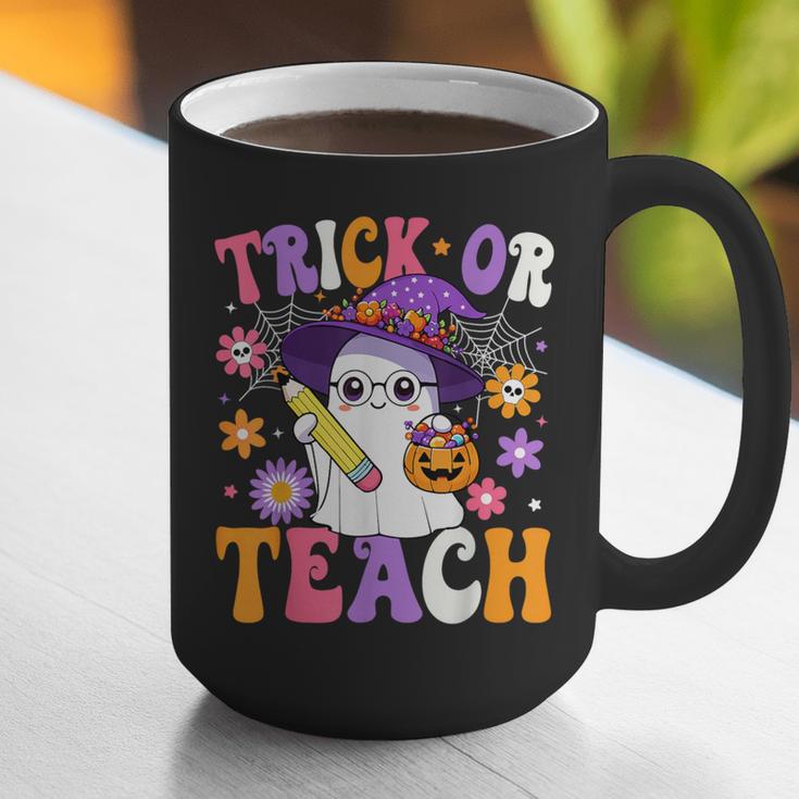 Trick Or Teach Teacher Ghost Teaching Fun Halloween Teacher Graphic Print Coffee Mug, funny gift Trick Or Teach Teacher Ghost Teaching Fun Halloween Teacher Graphic Print Coffee Mug, funny gift