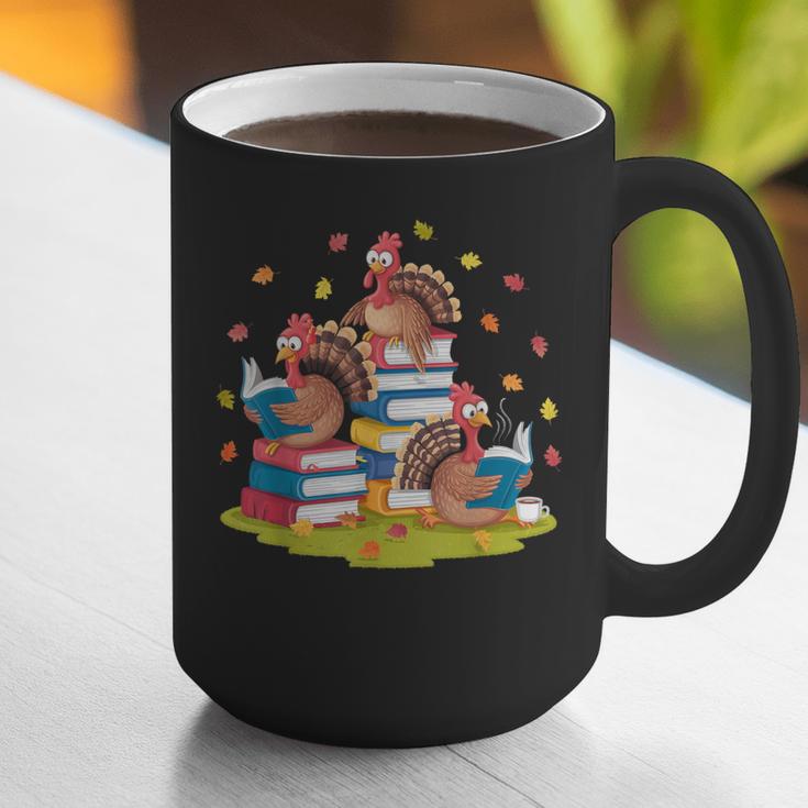 Turkey Reading Books Fall Season Thanksgiving Teacher Book Graphic Print Coffee Mug, funny gift Turkey Reading Books Fall Season Thanksgiving Teacher Book Graphic Print Coffee Mug, funny gift