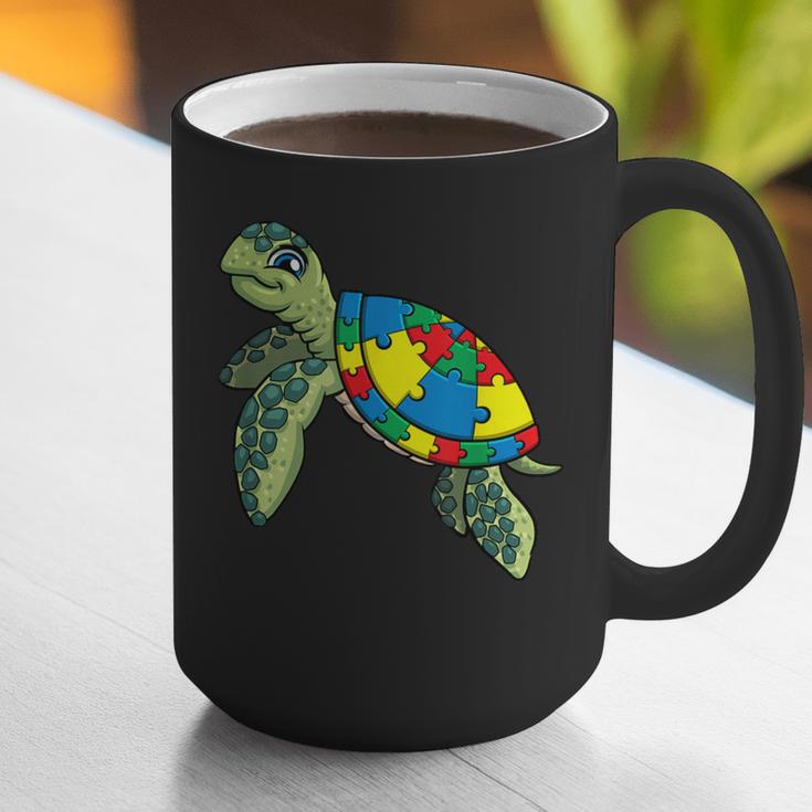 Turtle Puzzle Pieces For Autism Awareness Kids Women Teacher Graphic Print Coffee Mug, funny gift Turtle Puzzle Pieces For Autism Awareness Kids Women Teacher Graphic Print Coffee Mug, funny gift