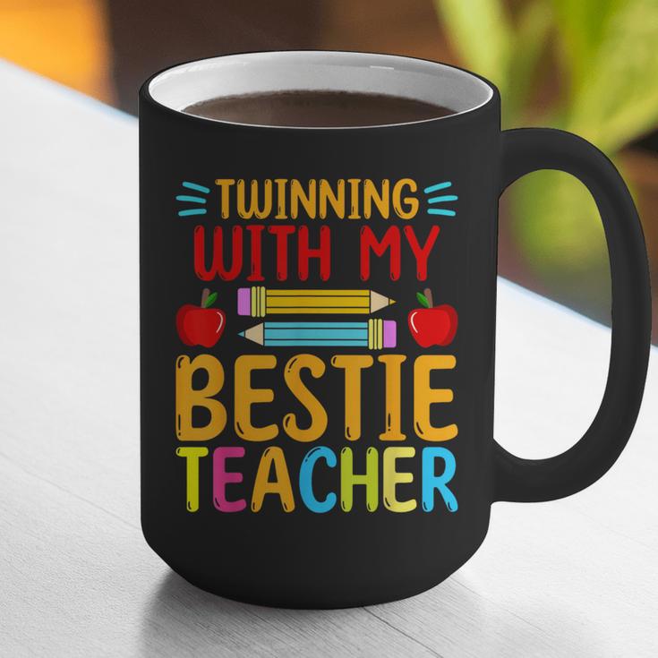 Twinning With My Bestie Teacher Boy Spirit Week Twin Day Graphic Print Coffee Mug, funny gift Twinning With My Bestie Teacher Boy Spirit Week Twin Day Graphic Print Coffee Mug, funny gift