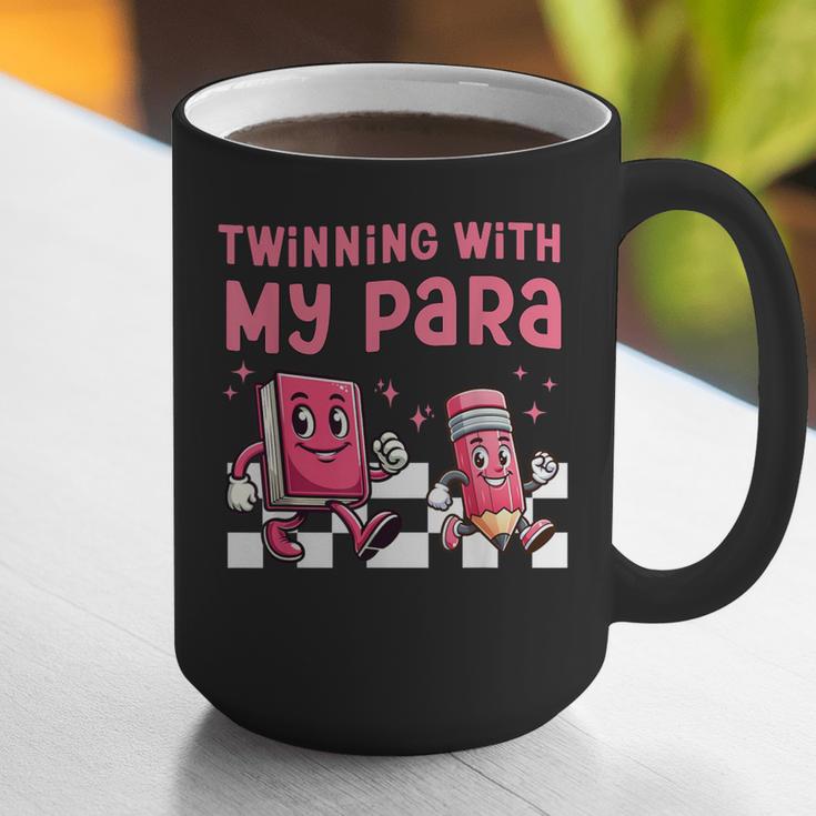 Twinning With My Para Teacher Matching Paraprofessional 70s For Men Women Graphic Print Coffee Mug, funny gift Twinning With My Para Teacher Matching Paraprofessional 70s For Men Women Graphic Print Coffee Mug, funny gift