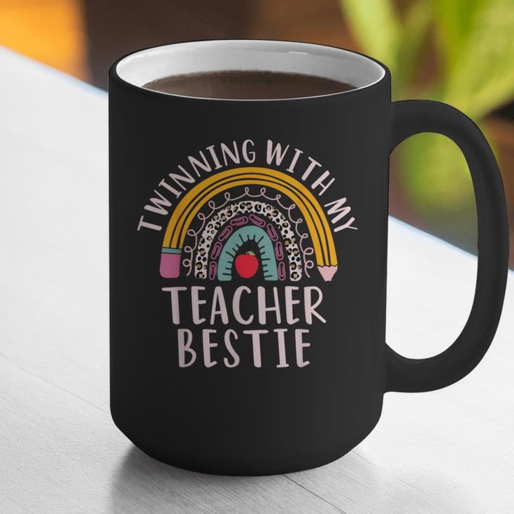 Twinning With My Teacher Bestie Spirit Week Girls Day Kids Graphic Print Coffee Mug, funny gift Twinning With My Teacher Bestie Spirit Week Girls Day Kids Graphic Print Coffee Mug, funny gift