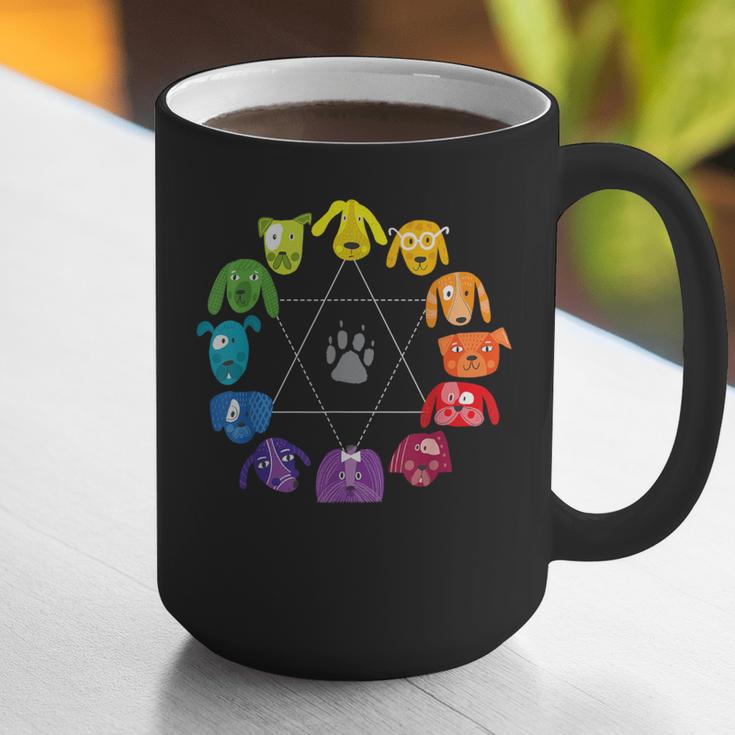 Unique For Artists By ADS Color Wheel Educational Art Teacher Dog Themed Artist Small Graphic Print Coffee Mug, funny gift Unique For Artists By ADS Color Wheel Educational Art Teacher Dog Themed Artist Small Graphic Print Coffee Mug, funny gift