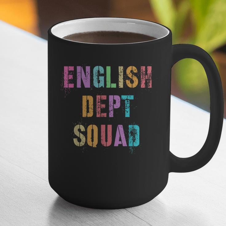 Vintage ENGLISH DEPT SQUAD Back To School Teacher Student Graphic Print Coffee Mug, English Teacher Mugs, funny gift