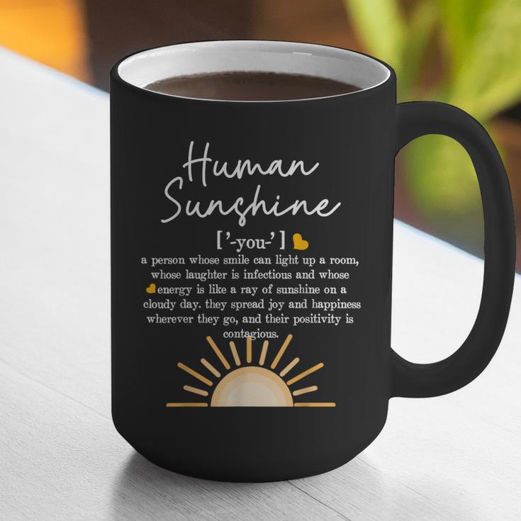 Vintage Human Sunshine Definition Teachers Mom Boss Women Graphic Print Coffee Mug, funny gift